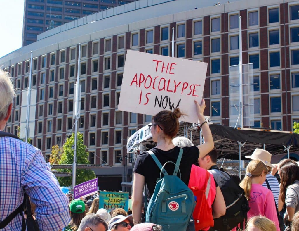 Now. | Now was a reoccurring keyword used on climate strikers’ signs.