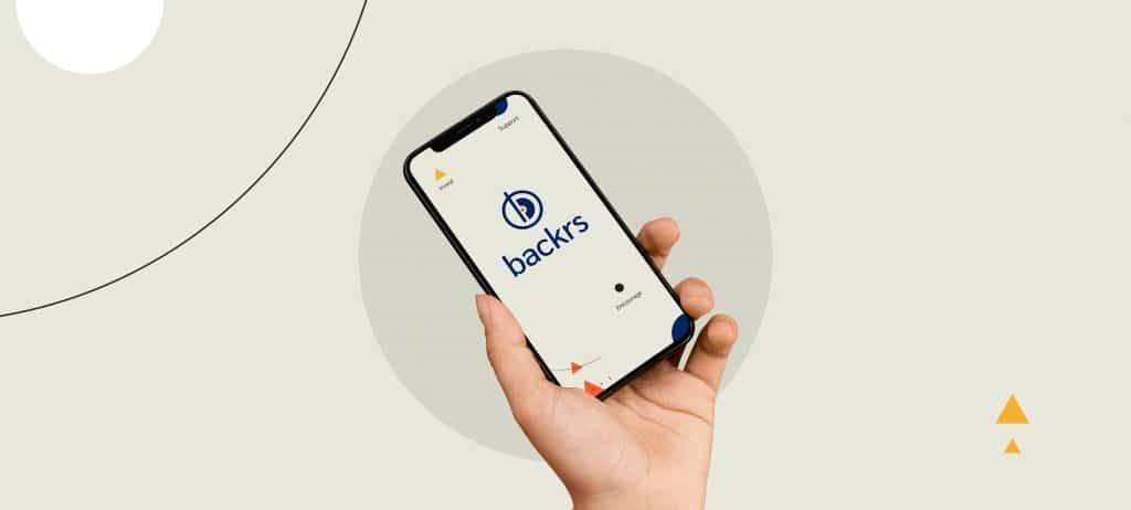Backr Logo on Phone
