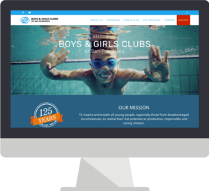 Boys and Girls Club of SF website design