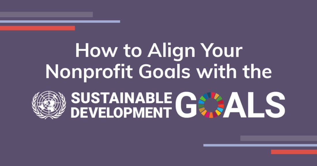 How to align your nonprofit goals with the SDG goals