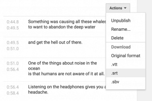 Facebook Video Subtitles: download .srt
