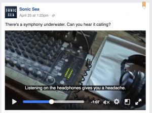 Facebook Video Subtitles example