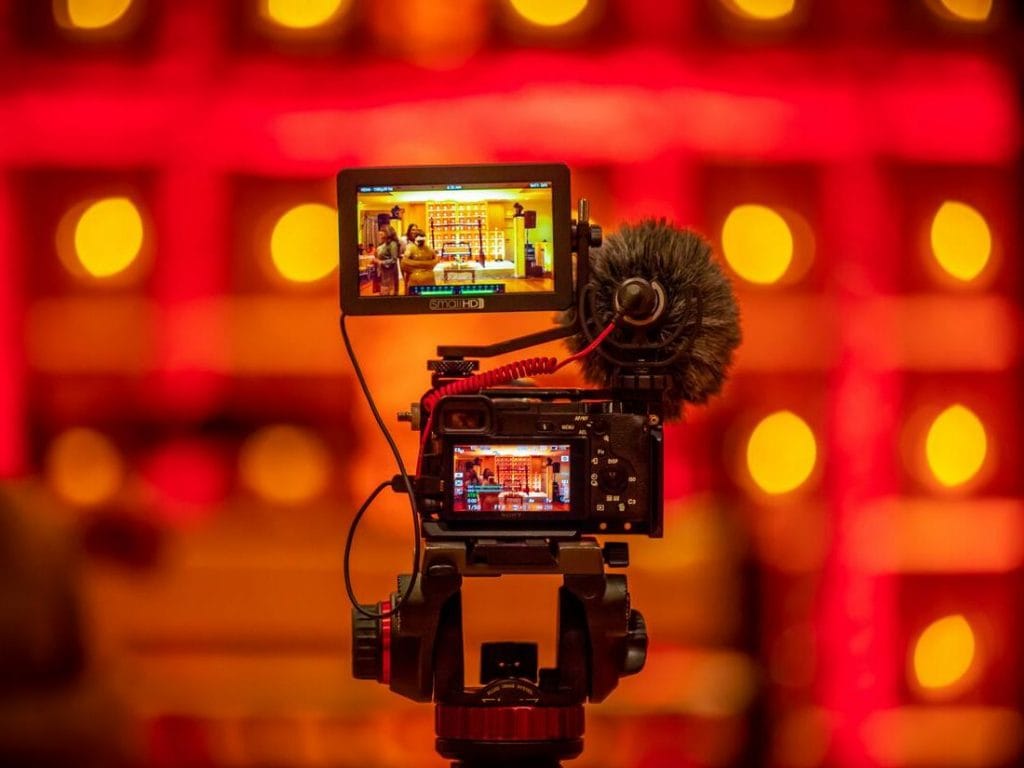 camera filming setup