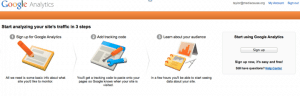 Login page screenshot