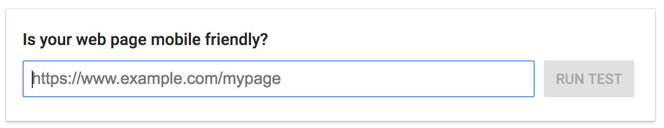 mobile friendliness test