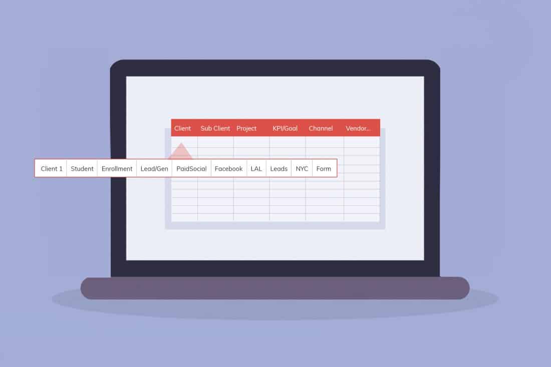 image of computer with excel up and reporting dashboard