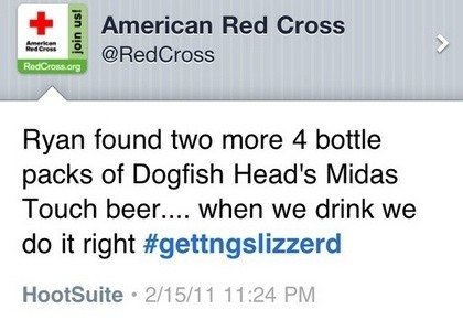 RedCross Accidental Tweet